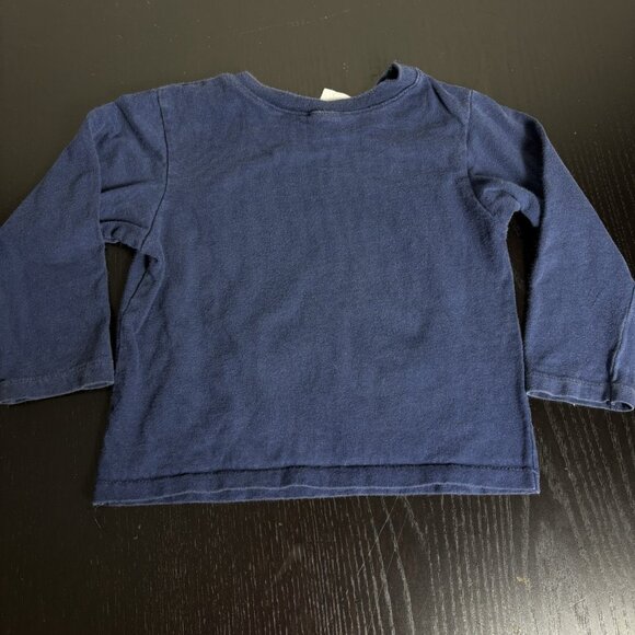 Vintage 90s THOMAS & FRIENDS Toddler Boy T-Shirt Long Sleeve Navy Blue Train - Picture 4 of 6